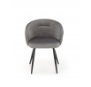 Jídelní židle K430, Šedá/Černá