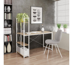 Psací stůl NARVIK B1, bílý/dub sonoma