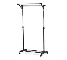 Stojan na šaty, kov, černá, 84511 BK