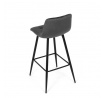 Barová židle, šedá, látka,AUB-X7015 GREY2