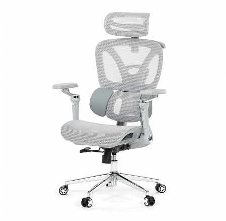 Kancelářská židle, synchronní mechanismus, šedá síťovina, KA-B2363 GREY