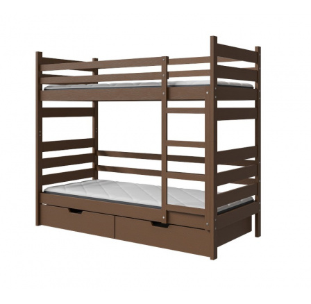 Postel "DAREK" - Barva korpusu: borovice mořená na ořech