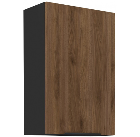 Horní skřínka MONZA - 60 G-90 1F, Černá mat/Ořech Horní skřínka MONZA - 60 G-90 1F, Černá mat/Ořech