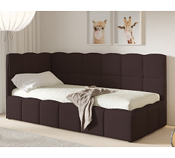 Postel TUNIS 200 x 120, vysoký bok, Velutto 17, Levá