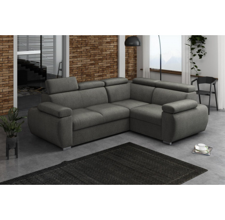 Rohová sedací souprava Bodie P - šedá - Monolith Rohová sedací souprava Bodie P - šedá - Monolith