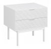 Noční stolek SEAN, Bílá/Bílá masiv