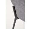 Jídelní židle K373, Šedá/Černá