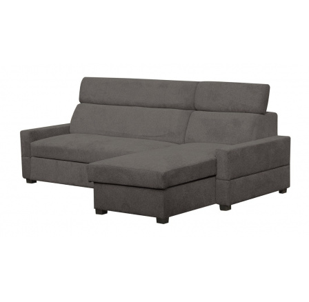 GAPPA NEW - LEVÁ- rohová sedací souprava, látka ŠEDÁ - ARAGON 93 bez dek. polštářků -(Gemona flexi uni =3balíky)(FE) ***POSLEDNÍ KUS EXPOZICE