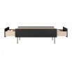 Konferenční stolek DESIN 120 cm, Černý mat/Dub