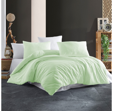 Povlečení krep UNI 140x200, 70x90cm Zelené Povlečení krep UNI 140x200, 70x90cm Zelené