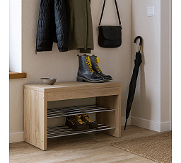 Botník, mdf, hnědá, 83168-10 SON