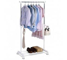 Stojan na šaty, plast, bílá, ABD-1212 WT