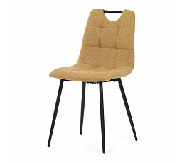 Jídelní židle, žlutá, látka, DCL-V2017 YEL2