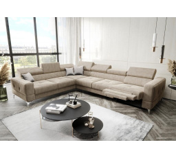 Rohová sedací souprava TOSCANIA MAX , relax 320×250 - levá, béžová