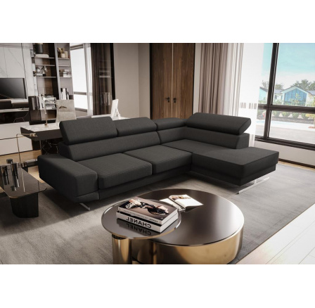 Rohová sedací souprava MILANO I - hnědá , pravá