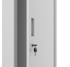 Kovová šatní skříň KACPER 1 Plus, Šedá