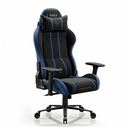 Herní křeslo látkové černo-modré Diablo X-One 2.0 Night Blue King