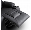 Rozkládací Masážní Křeslo BOX Černá Ekokůže