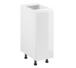 Kuchyňská dolní skřínka ASPEN D30 - Levá, Bílá/Bílý lesk