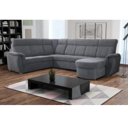 Sedací souprava - Billy - pravý otoman- šedá Sedací souprava - Billy - pravý otoman- šedá