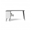 Psací stůl RETRO 450, Bílá/Černá