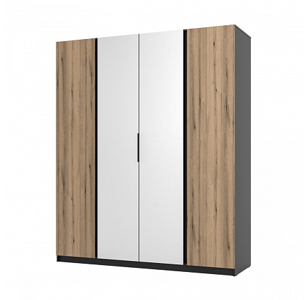 Skříň Keny X - černá/dub evoke