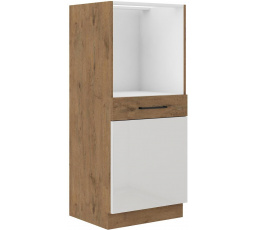 Kuchyňská skříňka Vega 60 DP 145 1F dub lancelot/bílý lesk