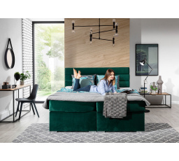 Boxspring postel SOFTY 140x200 cm, Monolit 37