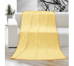Deka micro jednolůžko 150x200cm světle žlutá