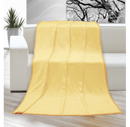 Deka micro jednolůžko 150x200cm světle žlutá Deka micro jednolůžko 150x200cm světle žlutá