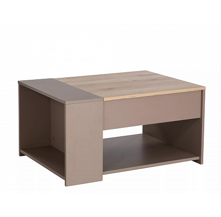 Konferenční stolek DROP, Dub / Béžová