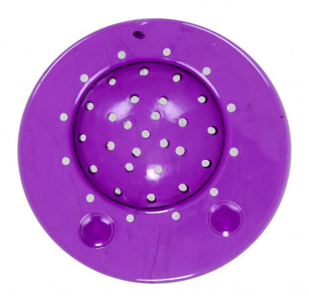 Silikonový kryt chránící odtok fialový