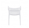 Zahradní židle plast, bílá, CT-X7029 WT