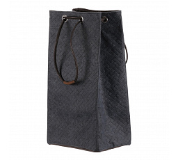 Koš prádelní - látkový, stahovací, modrá barva