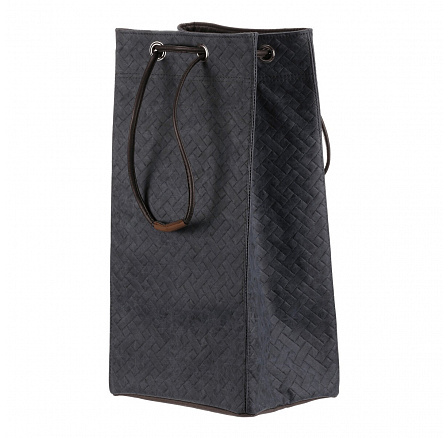 Koš prádelní - látkový, stahovací, modrá barva Koš prádelní - látkový, stahovací, modrá barva