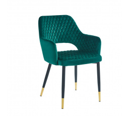Židle velvet zelená K3-FX