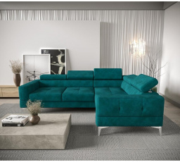 Rohová sedací souprava TOSCANIA 250x180 - pravá, tyrkysová