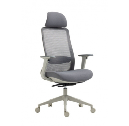 Kancelářské křeslo Profi FB26GRJB, Šedá/Bílá