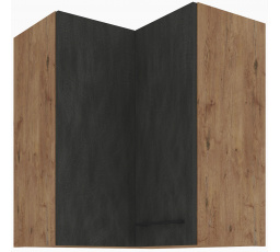 Horní rohová skřínka VEGAS - 60 x 60 GN-72 2F (90°), Dub Lancelot / Matera