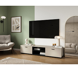 Tv komoda SOHO 180, kašmír / černá