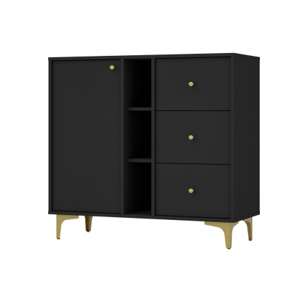 Komoda Tomila 824/1, černý grafit