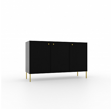 Komoda 3D Tili Černá+Černá Komoda 3D Tili Černá+Černá
