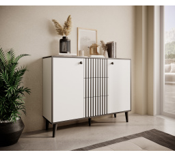 Komoda FADI Bílá+Černá