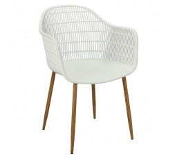 Židle Becker bílá/přírodní