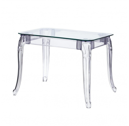 Stůl Ghost 80x120cm transparentní