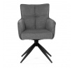 Jídelní židle, šedá, látka, DCH-P3170 GREY2