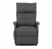 Polohovací křeslo, elektrické kabelové ovládání, šedá, látka, TV-5482 GREY2