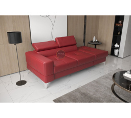 Sofa TOSCANIA II lenoška 205 cm přírodní kůže - přírodní kůže - volitelná barva, pravá strana