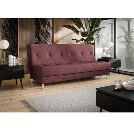 Rozkládací pohovka KARO 200 cm - bordó