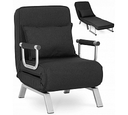 Rozkládací křeslo BART Černé